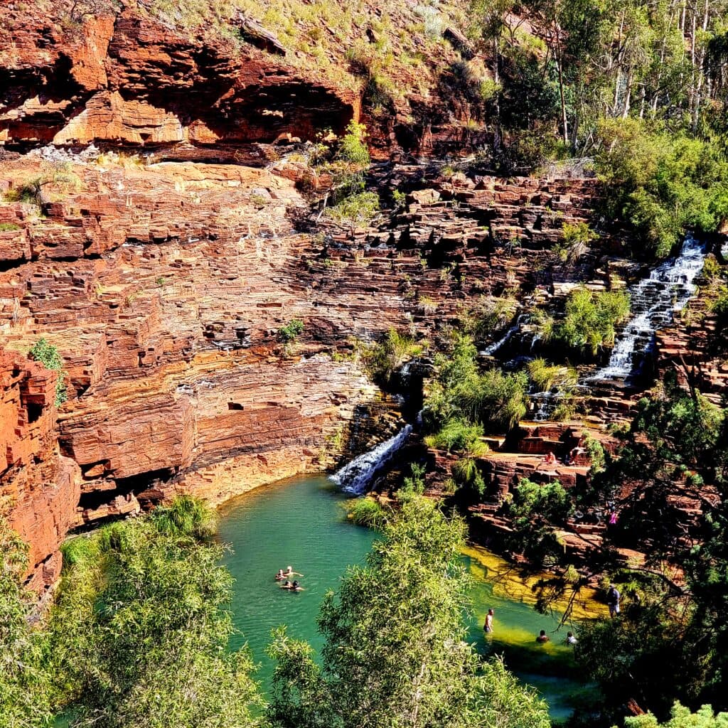 The Beautiful Karijini. This picture identifies the close proximity from Newman to some attractions like Kariini