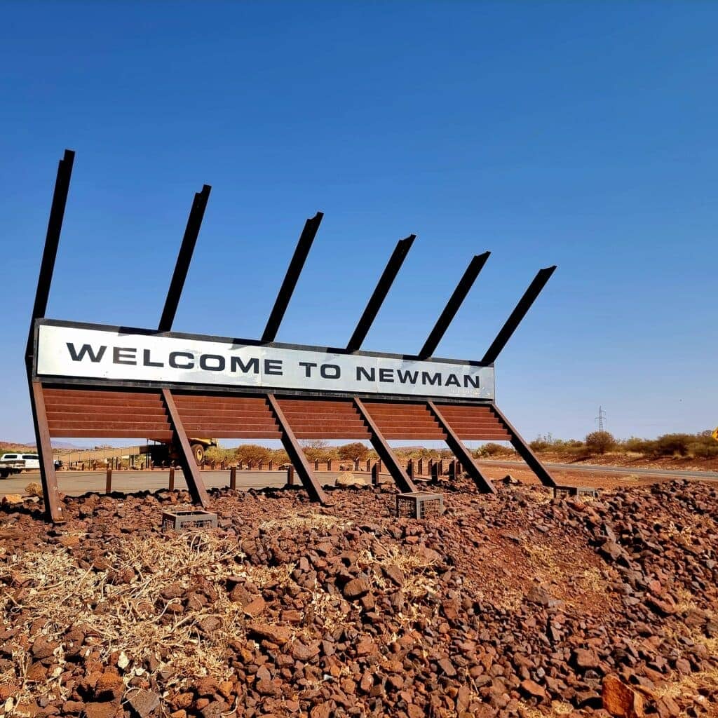 showing the newman sign. adds to the story as it shows harsh dry environment